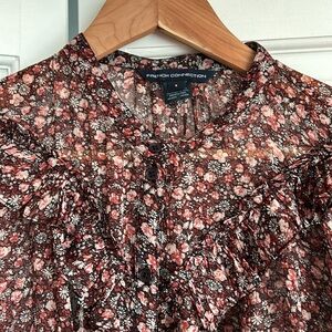 French Connection sheer blouse